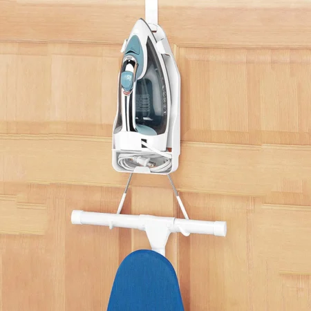 Wall-Mounted Ironing Board Holder – Heat-Resistant Rack for Iron & Hair Dryer - Image 3