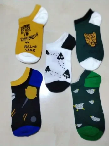 10 Pairs Unisex Cartoon Ankle ...
