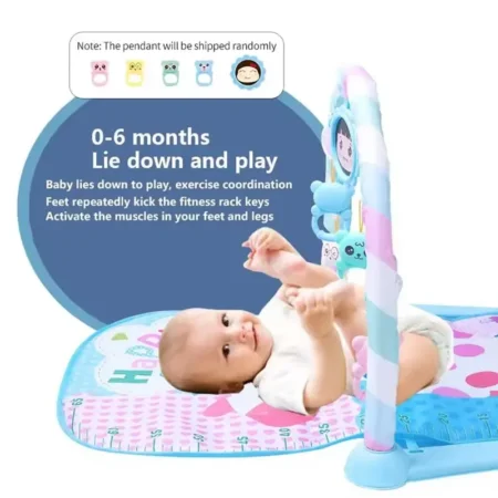 ⁦Baby Musical Foot Piano Mat – Tummy Time Activity Gym for Newborns (0–1 Year)⁩ - الصورة ⁦6⁩