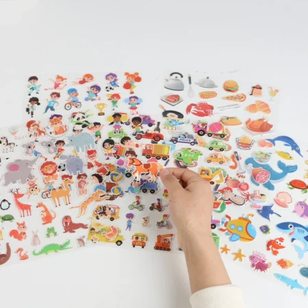 Kids DIY Reusable Bubble Sticker Book – Portable Quiet Activity Toy - Image 4