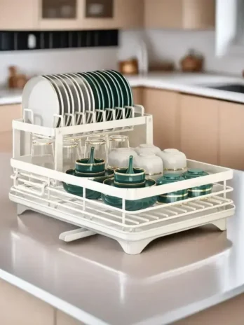 2-Tier Dish Drying Rack – Ad...