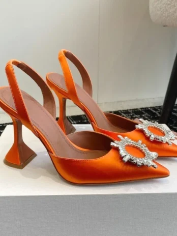 2025 Rhinestone Bow High Heels...