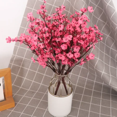 Chic Silk Gypsophila (Baby’s Breath) Bouquet – Artificial Flowers for Weddings, Home, and DIY Decor