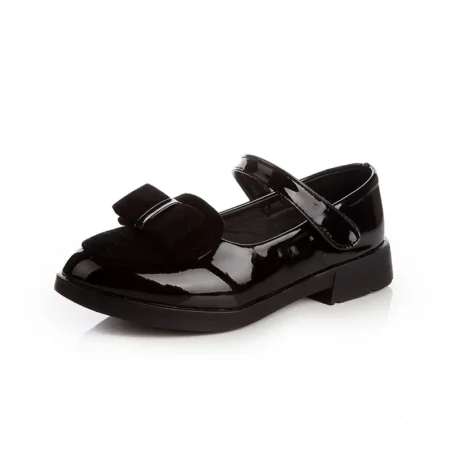 Girls Princess Flats with Bowknot – Classic Mary Jane Shoes, British Style Kids Dress Shoes (Sizes 27-38) - Image 3