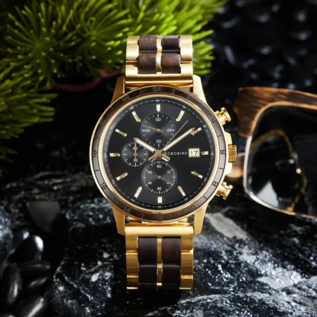 Bobo Bird Men's Luxury Wood Quartz Watch - Image 3