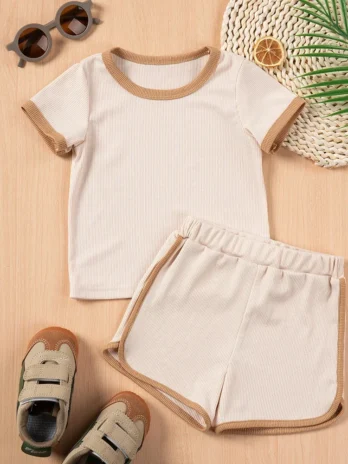 2PCS Short Sets Cotton Baby Cl...