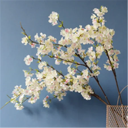 Realistic Silk Cherry Blossom Arch Decor – Artificial Flower Branch for Doorways, Home, Outdoor, and Wedding Decorations