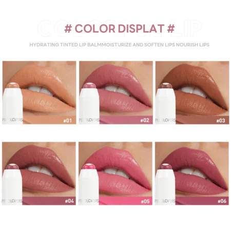 2-in-1 Nude Matte Lipstick – Moisturizing Red Lip Balm, Waterproof & Long-Lasting (6 Colors) - Image 2