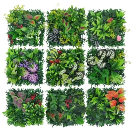 DIY Artificial Plant Wall Panel Durable Lifelike