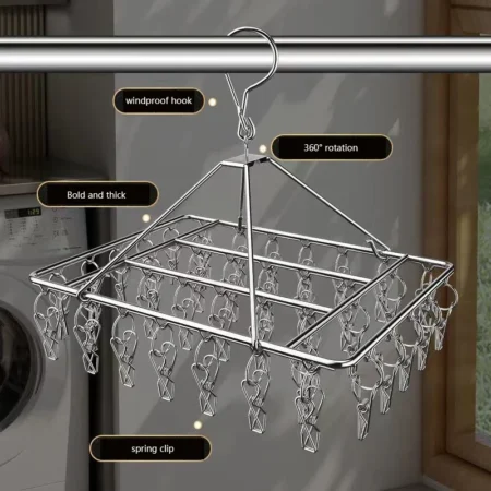 Stainless Steel  Clothespin Laundry Hanger - Image 5