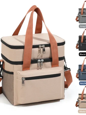Double-Layer Lunch Cooler Bag ...