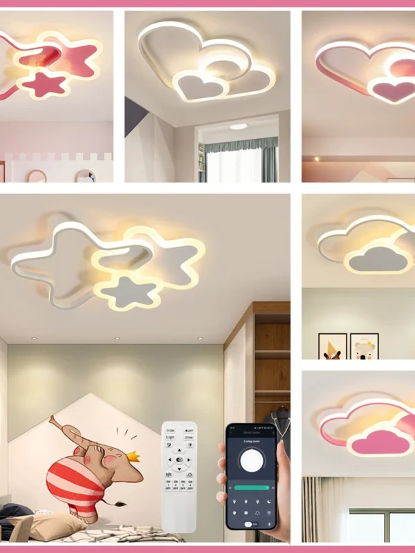 مصباح سقف LED لغرفة نوم الأطفال والبنات