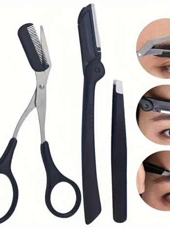 3-Piece Eyebrow Grooming Tool ...