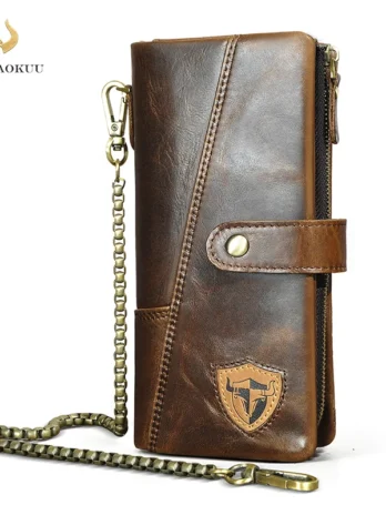Leather Wallet Card Holder