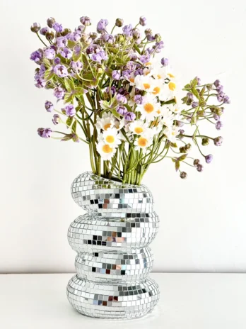 Disco Ball Spiral Mirror Vase ...