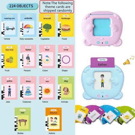 Talking Flash Cards for Toddlers – Montessori Audio Learning Toy - Image 4
