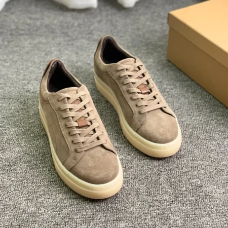 LEIMEICHEN Men's Genuine Leather Skate Shoes – Thick Sole Flat Sneakers, Casual Spring Fashion - Image 4