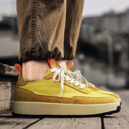 Trendy Men’s Designer Sports Sneakers – Casual Versatile Board Shoes for Office & Outdoor Wear - Image 3