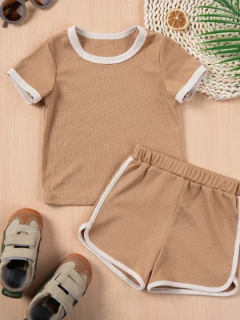 2PCS Short Sets Cotton Baby Cl...