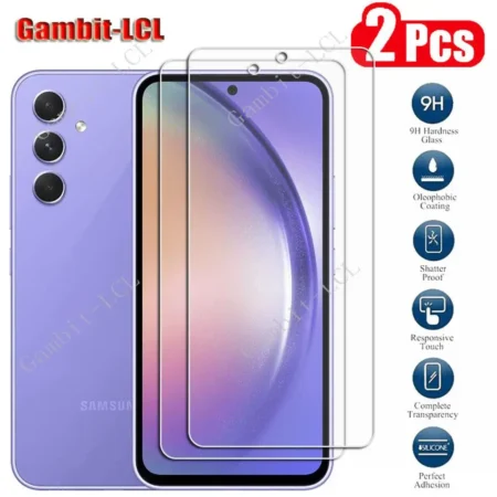 2PCS Original Tempered Glass For Samsung Galaxy A54 5G 6.4" GalaxyA54 SM-A546V A546U A546U1 A546B Screen Protector Cover Film