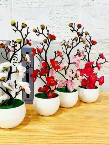 Simulation Plum Flower Pot Pla...