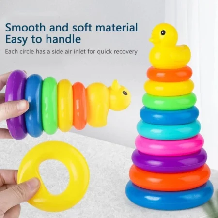 ⁦Montessori Rolling Ball Tower – Educational Stacking Toy for Babies & Toddlers⁩ - الصورة ⁦3⁩