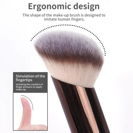 MAANGE Double-Head Makeup Brush – Soft Fiber for Foundation, Powder & Blush - Image 5