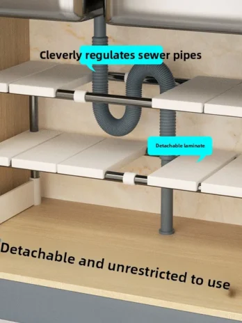 Kitchen retractable sink stora...