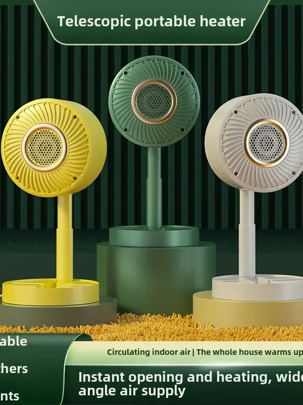 Portable Desktop Electric Heater | Compact Fast-Heating Warm Wind Machine for Dorm & Office