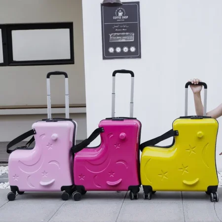 Children’s Ride-On Travel Suitcase – 20"/24" Multi-Function Pullman Bag