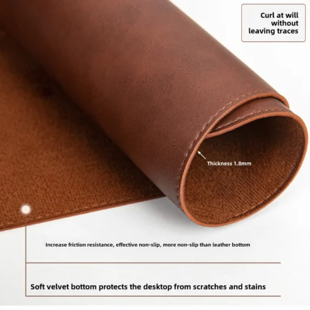 Waterproof PU Desk Pad – Large Non-Slip Mouse Mat for Laptop & Keyboard - Image 3