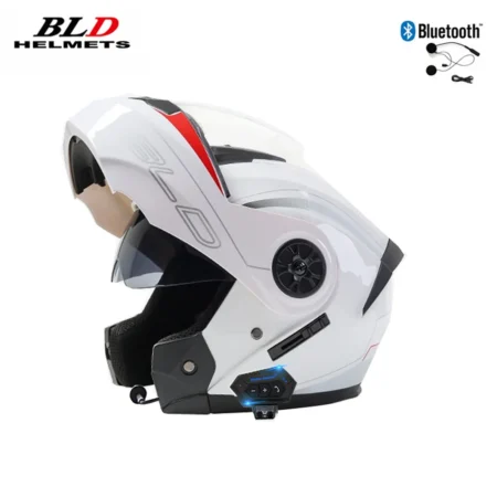 ⁦Modular Motorcycle Helmet Double Visor Flip Up Full Face⁩ - الصورة ⁦5⁩