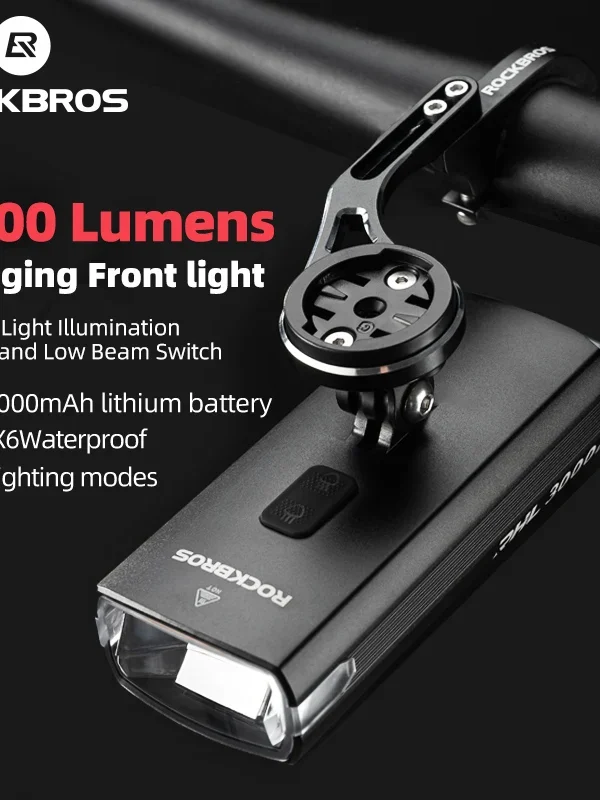 ROCKBROS 3000LM Bicycle Front Light 10000mAh