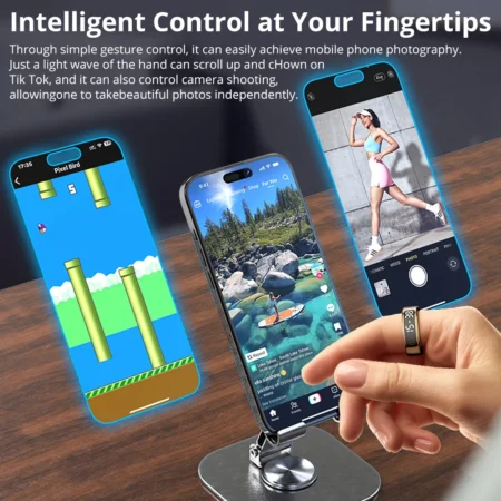 ⁦2025 COLMI R12 Smart Ring with Display Screen a⁩ - الصورة ⁦4⁩