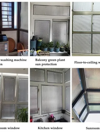 Window Sun Shade Film – Aluminum Foil UV Protection & Heat Insulation