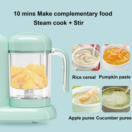 300W Baby Food Cook Mixer Steamer Multifunctional Fruit Vegetable Food Processor Solid Food Machine Electric Meat Grinder 220V - Image 2