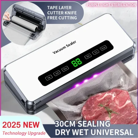 NEW Electric Food Vacuum Sealer Dry/Wet Food Packaging