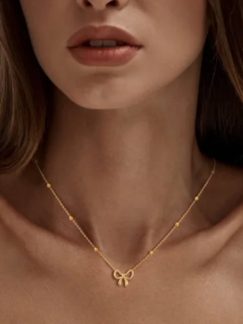 Vnox Gold Bowknot Jewelry Set ...
