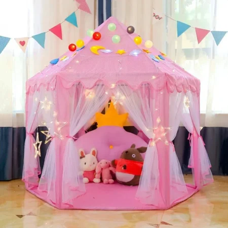 Portable Children's Tent for Kids Tent Toys for Girls Princess Castle Tipi Infantil Teepee Baby Christmas Gifts - Image 2