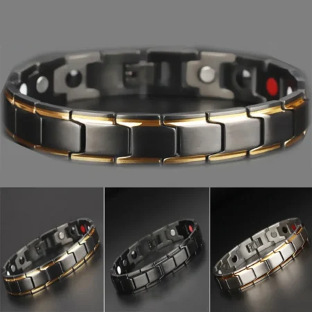 Men’s Bio Magnetic Stainless Steel Energy Bracelet – Anti-Fatigue & Radiation - Image 2