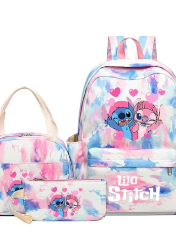 3Pcs Lilo Stitch Schoolbag Set...