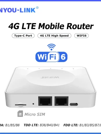 4G LTE Router WiFi 6 SIM Card ...