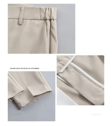2025 Spring-Summer Men's Slim Fit Casual Trousers – Elastic Waist Business Joggers (Plus Sizes 40–42) - Image 4