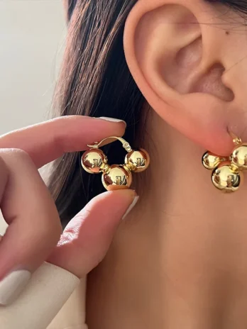 2024 Metal Ball Stud Earrings ...