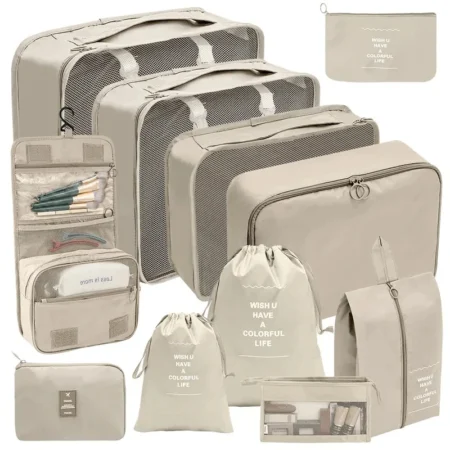 7–10 Pcs Travel Packing Cubes Set – Luggage Organizers for Clothes & Shoes - Image 2