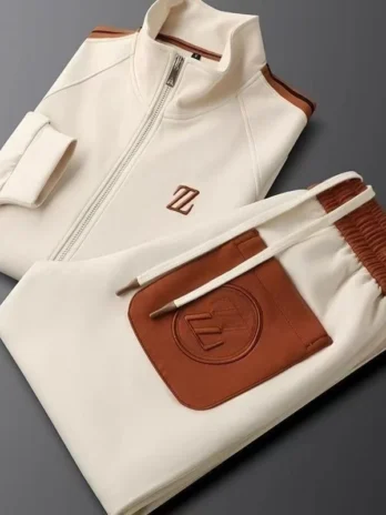 Men’s Embroidered Tracksuit ...