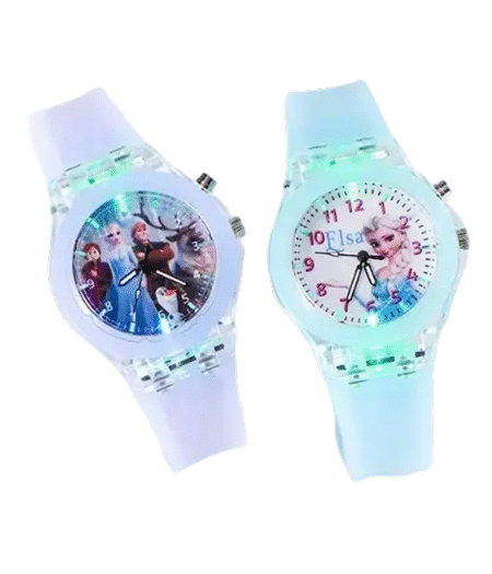 Disney Frozen Princess Watch – Crystal Quartz Cartoon Wristwatch for Girls