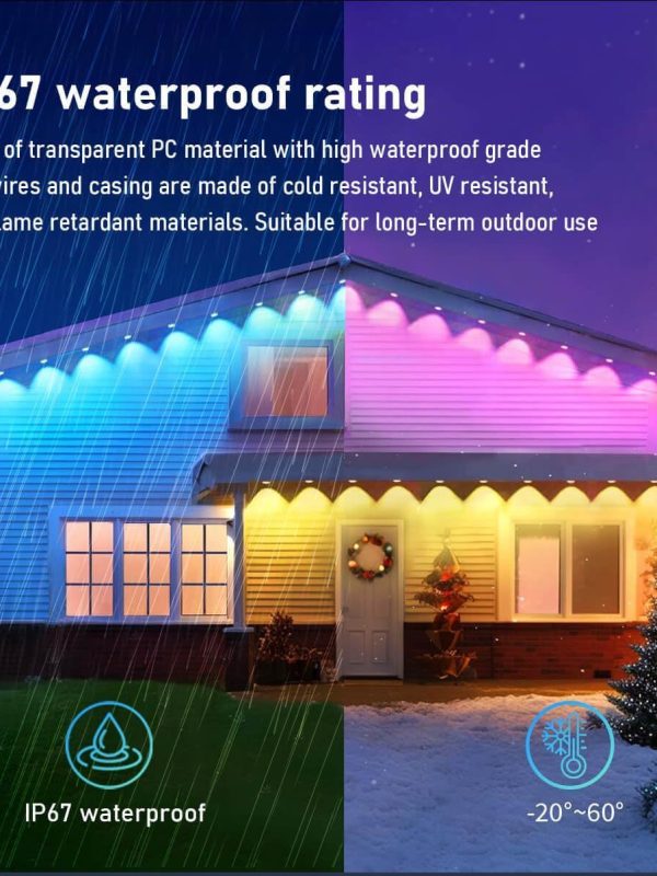 Outdoor Bluetooth Eaves Light LED Intelligent Point Light Source Control Outdoor Magic Eaves Light Garden Lamp