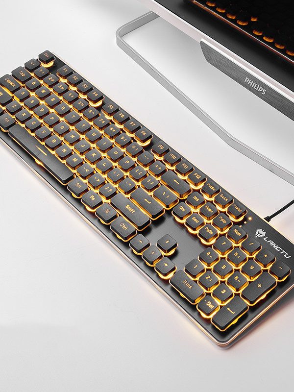 Wired Film Luminous USB Home Office Computer Gaming Keyboard