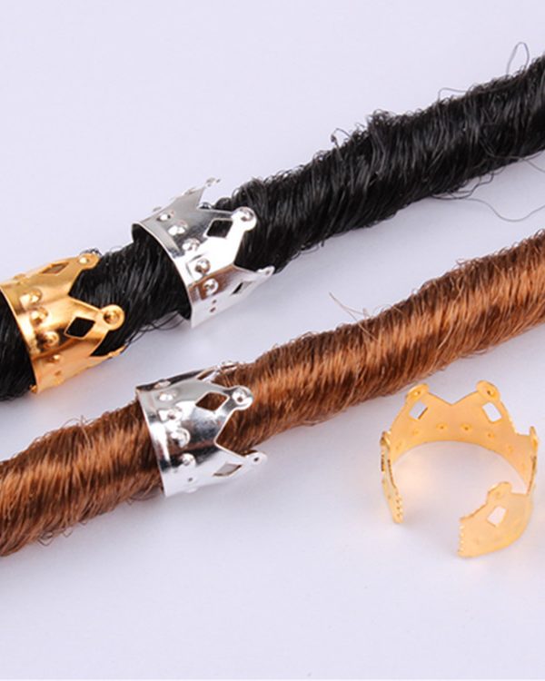Hollow crown wig ring hair buckle